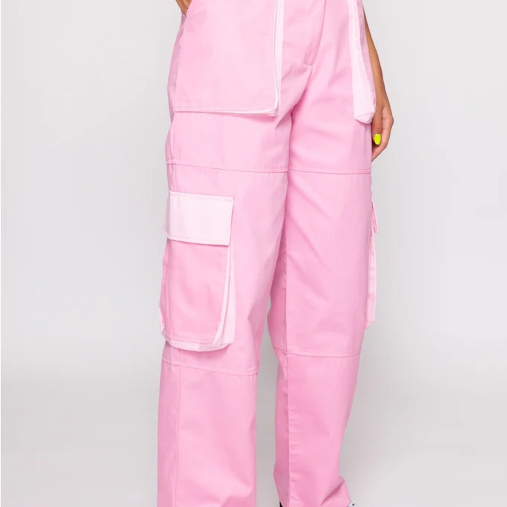 The Ragged Priest Light Pink Cargo Trousers